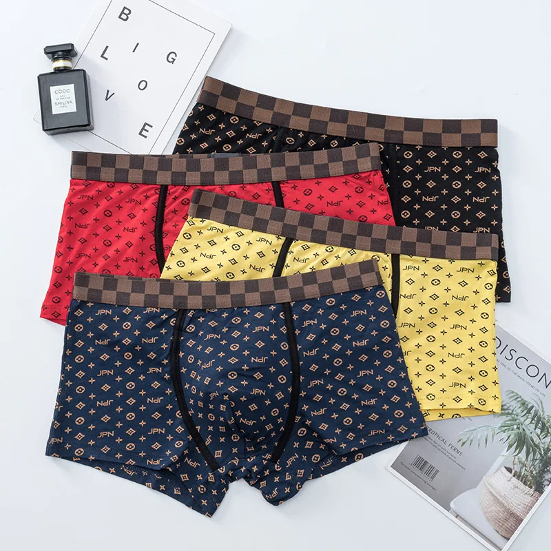 3pcs Fashion Modal Mens Underwear Winter Boxers Comfortable Mid-waist Large  Size Printing Graphic Multi-color Sexy Pants Clothes - Boxers - AliExpress