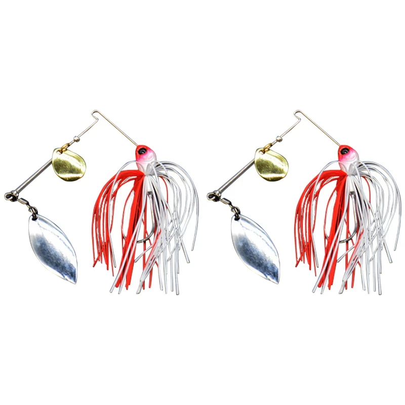 3PCS Spinner Baits Sequin Beard Rubber Fishing Tackle Jig Hard Bait Metal Fish Mouth | Спорт и развлечения