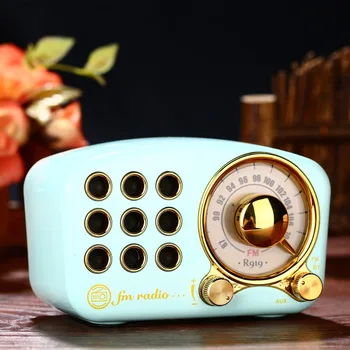 

Portable Retro Radio AM FM USB Radio Receiver Bluetooth Speaker AUX TF MP3 Phone Music Player Rechargeable Radio