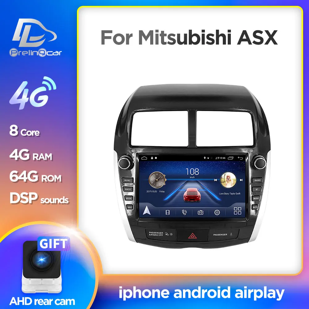 Автомобильный IPS сенсорный экран стерео система Android 9 0 для Mitsubishi ASX CITROEN C4 AIRCROSS