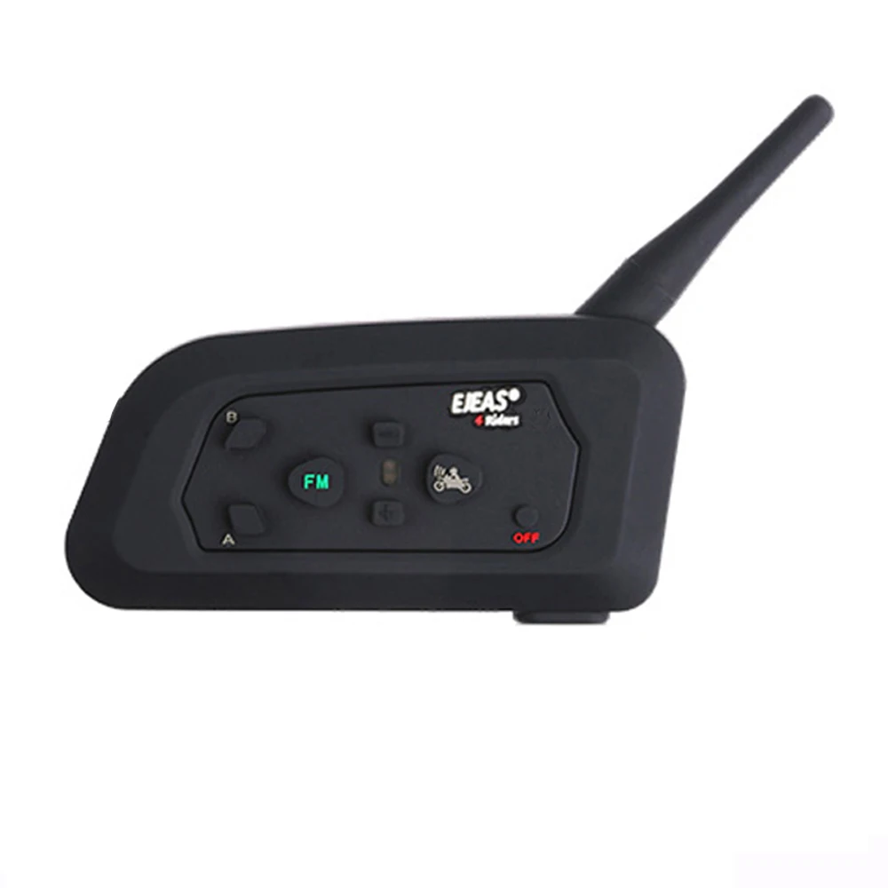 Bluetooth гарнитура для мотоциклетного шлема 4 динамика FM радио 1200 м|bt intercom|vnetphone