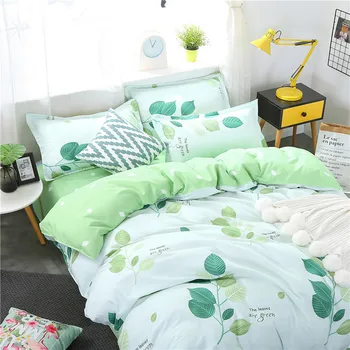 

Four-Piece Bedding Set Double Quilt Dormitory Single-Style Bed Sheet Three-Piece Set
