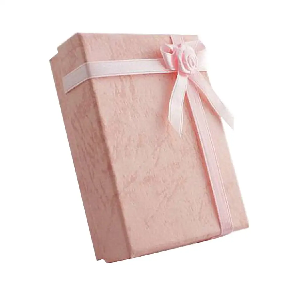 Cuboid Bowknot Bracelet Necklace Bangle Jewelry Holder Case Gift Packing Box Organizer Display wedding | Украшения и аксессуары