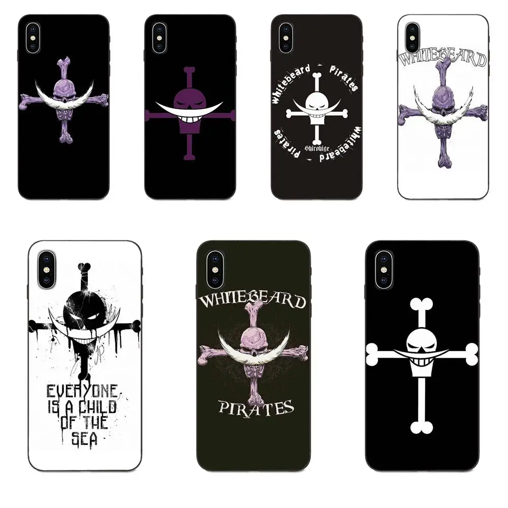 Один кусок Whitebeard флаг с черепом уникальный для huawei Честь mate Note 6s 8 9 10 20 P20 P30 Lite Play Pro P smart