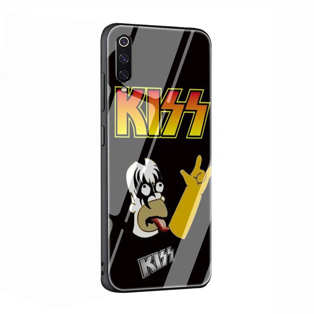EWAU рок-группы "Kiss" Стекло чехол для телефона для Xiao mi 4X 6A Note5 6 7 pro mi 5X6X8 9 A1 A2 - Цвет: G8