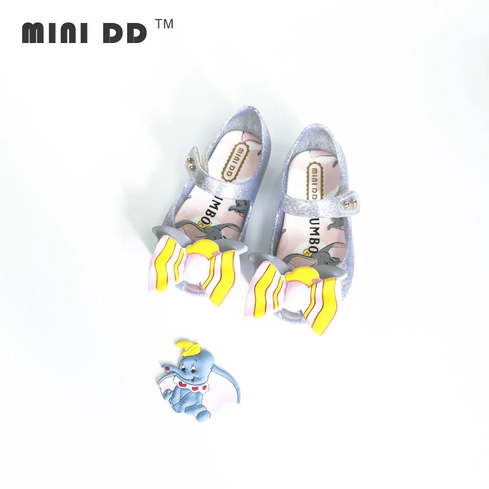 sliver Mini Melissa Ultragirl/ г. Новые сандалии для девочек бразильские прозрачные сандалии Melissa/Детские детская обувь сандалии Нескользящие для малышей - Цвет: sliver