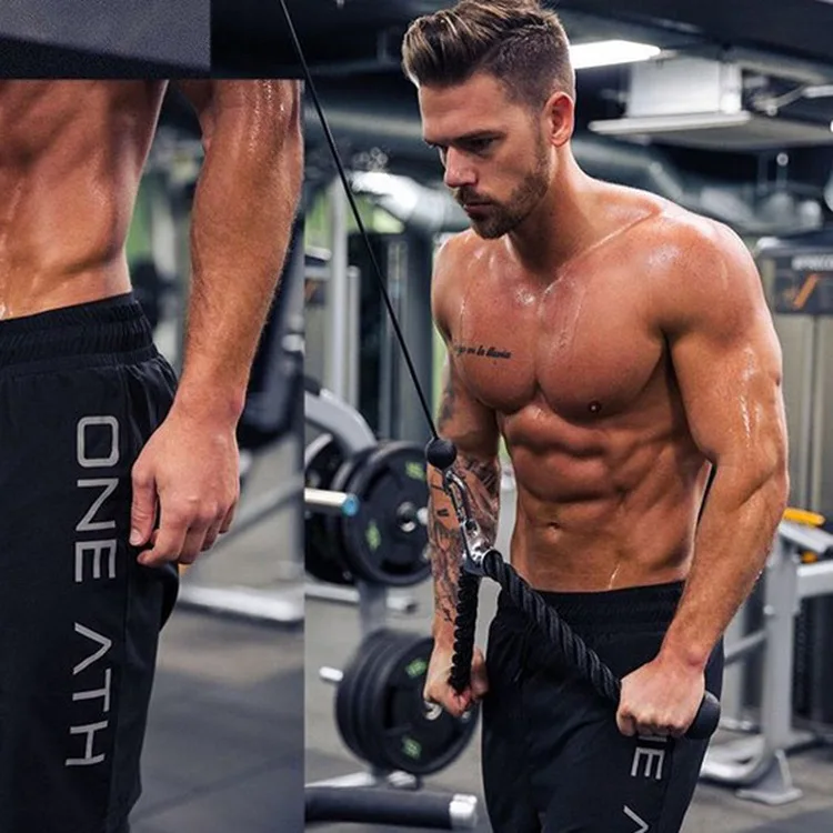 

New Style Men Muscle Fitness Brothers Shorts Summer Casual Exercise Running Sports Training Fashion Breathable Shorts