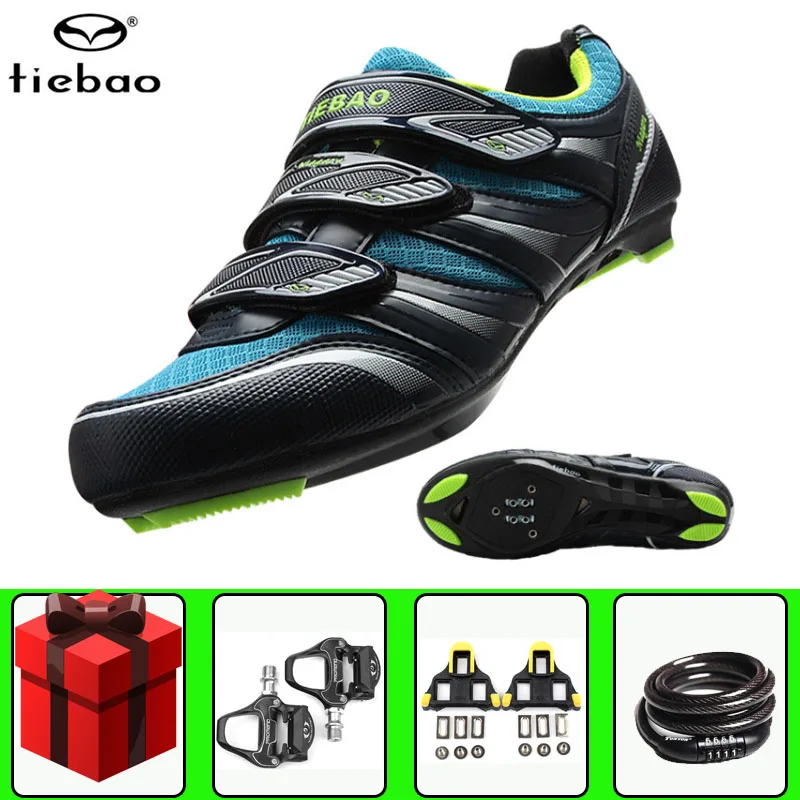 

TIEBAO Road Cycling Shoes sapatilha ciclismo Bike Breathable Self-locking Men Sneakers Women Racing Bike Non-slip Sport Shoes