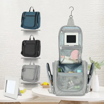

Multifunctional Travel Makeup Bag Unisex Wash Toiletry Bags Portable Hanging Cosmetic Mirror Organizer Packet For Bathroom