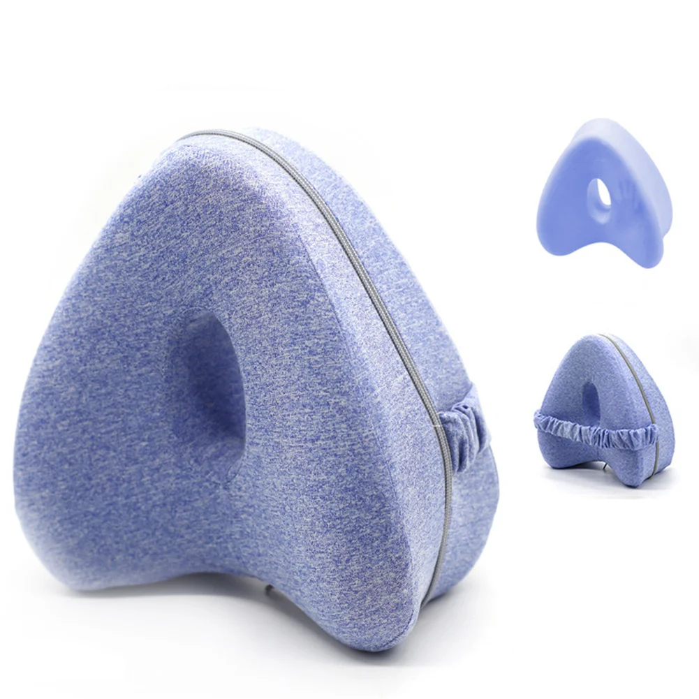 Tianhu Blue Подушка для ног в форме сердца из хлопка с эффектом памяти, медленное восстановление, удобная подушка для ног, TT-best - Цвет: Tianhu Blue