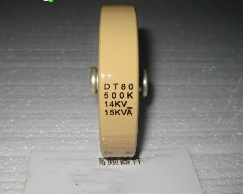 

DT80 500K 14 кв 15 кВА 500P/ПФ Высоковольтная керамическая диэлектрическая Емкость