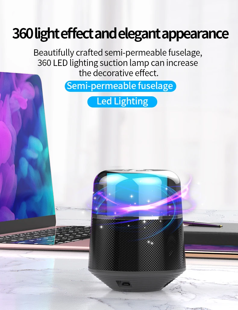 A68 Bluetooth динамик высокой громкости сабвуфер звук портативный 3D объемный домашний открытый беспроводной красочный светильник высокое качество звука