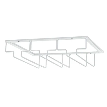 

Wine Glasses Rack Under Cabinet Stemware Rack Wine Glass Hanger Racks Wire Glass Holder LAD-sale