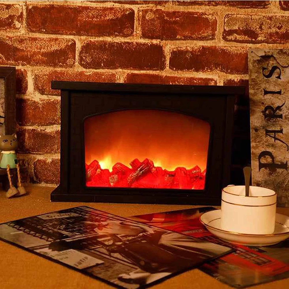 Simulation Fireplace Lanterns Decorative Flameless Led Flame Lantern Lamps For Indoor Outdoor Decoration | Лампы и освещение