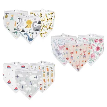 

3 Pcs/Set Baby Newborn Bib Bandana Infant Toddler Feeding Saliva Towel Burp Cloths Shower Gifts