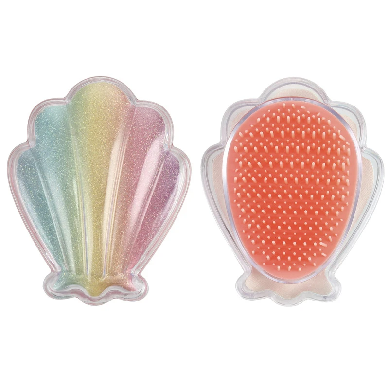 Hot Handle Detangling Comb Tangle Hair Brush Shell Quicksand Comb Professional Magic Straightening Combs Salon Styling 5