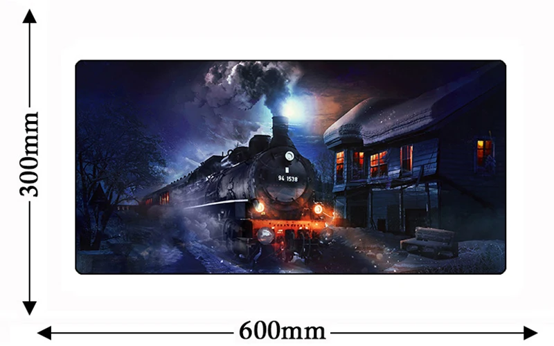 600*300 мм большой коврик с запирающимся краем для игровой клавиатуры, компьютерной мыши, аниме, ноутбука, планшета, коврик для мыши, подушка для стола