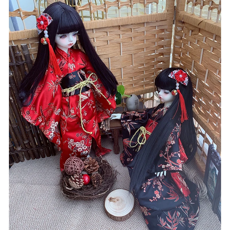 Одежда для кукол 1/6 1/4 1/3 BJD кимоно 2 костюм персонажа халат для 1/6 1/4 1/3 BJD кукла аксессуары bjd одежда