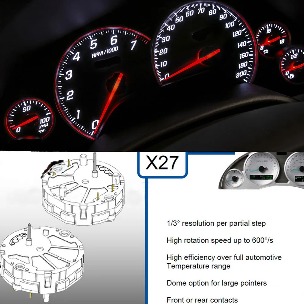 Instrument Stepper Motor X27 168 Stepper Motor Instrument Cluster for Buick Excelle GL8 GMC Speedometer Tachometer temp Instrument