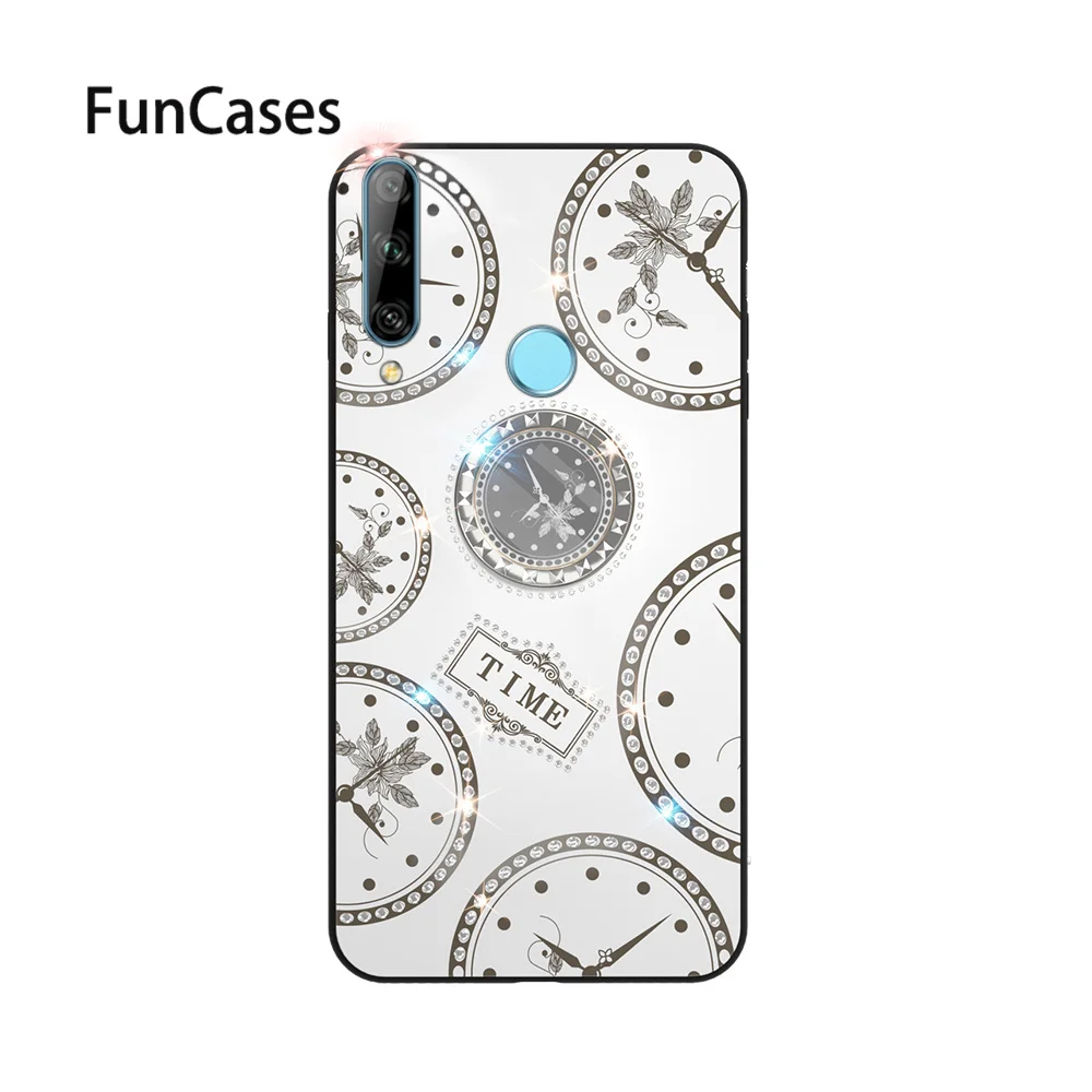 Sakura Emas TPU untuk Huawei Honor V30 Pro Ponsel Kasus Huawei P30 Lite Bermain 4T P40 Pro Plus 7C 7X P20 2019 4 3 Menikmati 8