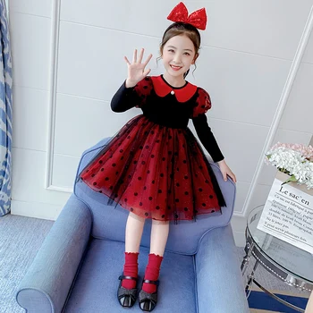 

Autumn princess dress clothes school child girls dress for toddler girls kids clothing fashion birthday party tutu dresses dress