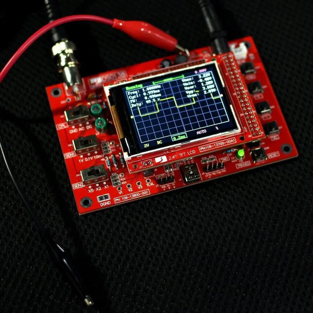 DSO138 2,4 дюймовый цифровой осциллограф TFT сварные/diy набор деталей/акриловый чехол
