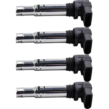 

036905715 4PCS IGNITION COIL PACKS PENCIL for Volkswagen Golf 1.4 for VW Polo Jetta 1.6 Tiguan Beetle 55KW/59KW 0986221023