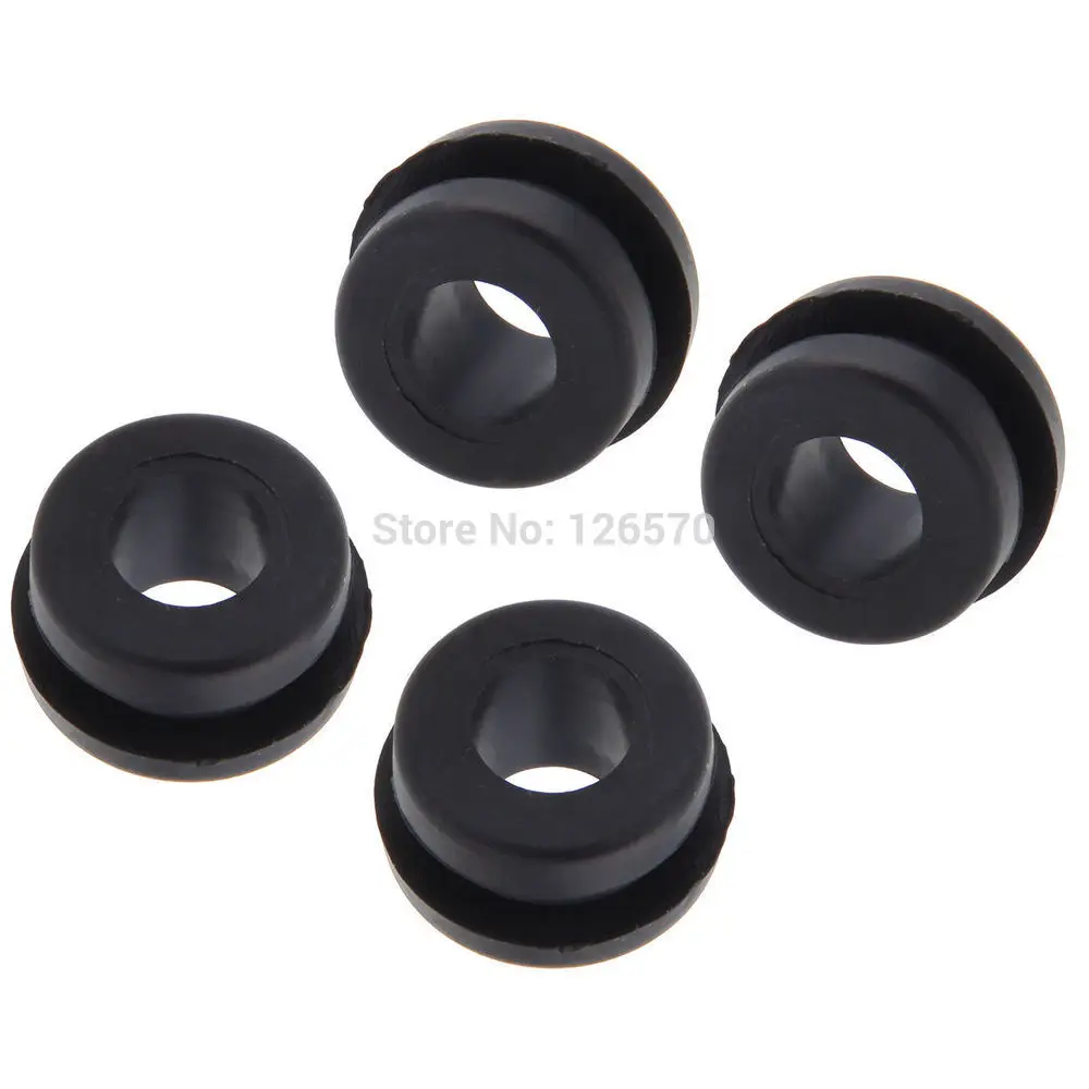 4 Pcs Black Hard Saddle Bag Rubber Grommets For Harley Touring Road King Electra Street Glide 2014-Up motorcycle saddlebag
