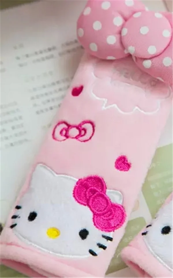 Kitty belt 1 шт. мультфильм Cinnamoroll Собака Мелодия сиденье обивка ремней милый Sakura momoko автомобильный плечевой протектор pad автомобильный ремень безопасности чехлы - Цвет: Kitty belt