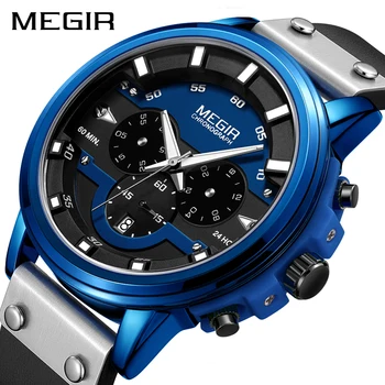 

Relogio Masculino MEGIR Watch Men Sport Waterproof Mens Watches Top Brand Luxury Quartz Wristwatch Clock Hour Erkek Kol Saati