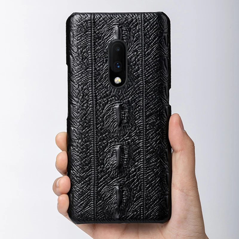 Чехол для телефона из натуральной кожи для oneplus 7 7T Pro 6t 6 Чехол из воловьей кожи с текстурой Arowana чехол для oneplus 3t 3 5t 5 7PRO чехол