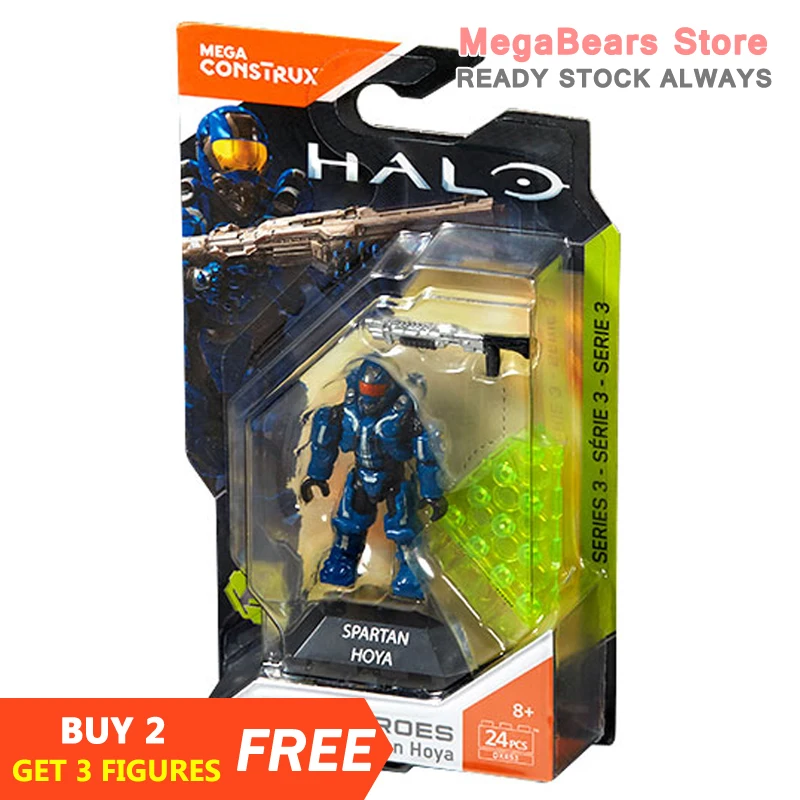 Mega Bloks Construx Halo Heroes Series 3 DXR53 Spartan Hoya *New Sealed* Toy 