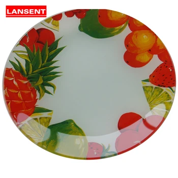 

Factory direct sales dinner plates tempered glass cake steak snack party tray household tableware anti-fall kitchen stuff