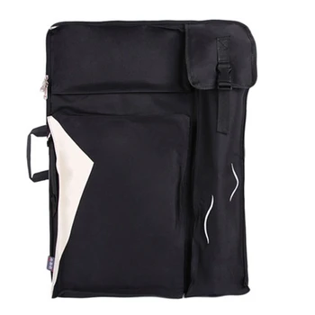 

4K Large Art Bag for Drawing Set Waterproof Portable Art Kit Sketchpad Bag Art Supplies for Artist 65X50Cm Black