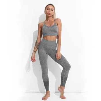 Seamless Leggings Women Fitness Yoga Set Ropa Deportiva Mujer Gym Clothing Track Suit High Waist