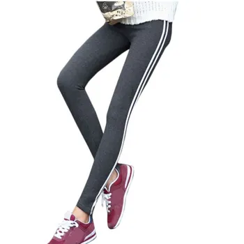 

Women Lady Black Legging light grey Pant Activewear Spring Summer Autumn Mid Waist Leggins W6