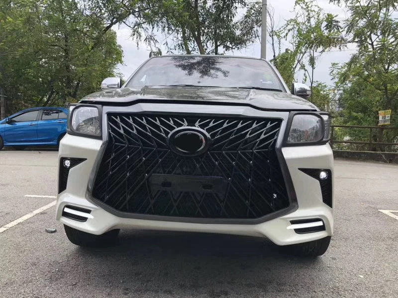 Наборы кузова для автомобиля Hilux Vigo передний и задний бампер декоративный Диффузор крышка боковая юбка LX модифицированный комплект Неокрашенный