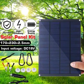 

KINCO 18V 20W Portable Solar Panel USB Polycrystalline Solar Panel with Car Charger for Outdoor Camping