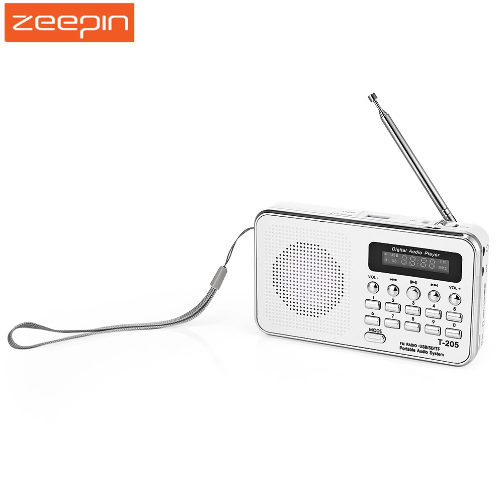 Портативный мини T 205 HiFi карточный динамик цифровой стерео мультимедиа громкий fm