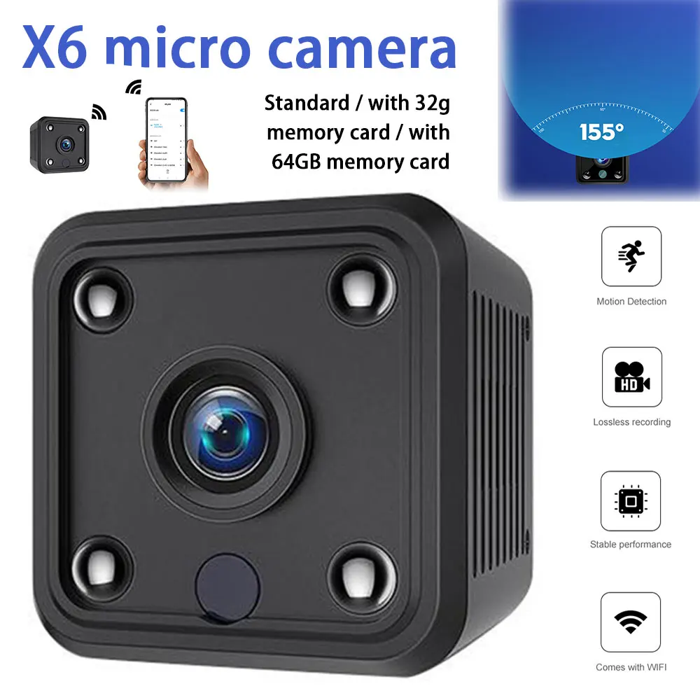 

Night Vision 1080P HD Mini Wifi Camera IP Camera Wifi Micro Security Camera Wireless Monitor Surveillance Camera 1080p CCTV