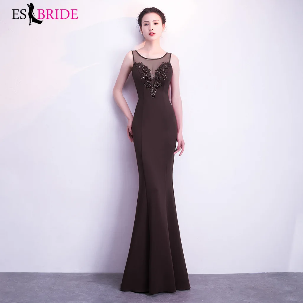 Новое поступление, модные длинные вечерние платья Robe De Soiree ES2917, элегантные вечерние платья, платье русалки