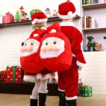 

Christmas Kids Candy Bags Santa Claus Snowmen Xmas Gift Treat Bags New Year Xmas Drawstring Backpack
