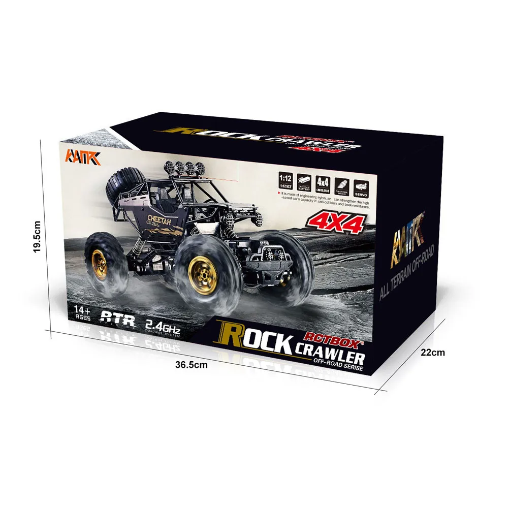 1/12 RC автомобиль 4WD пульт дистанционного управления 2,4 Ghz Электрический M-onster Багги внедорожный электрический RC автомобиль Рок Гусеничный пульт дистанционного управления автомобиль