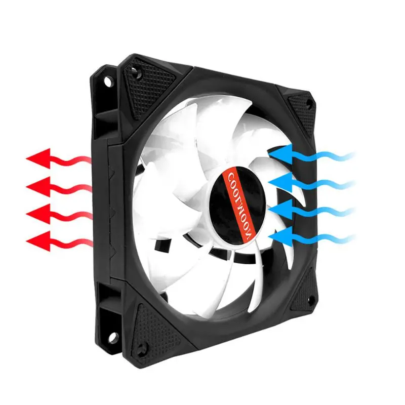 ПК настольный компьютер кулер бесшумный вентилятор чехол RGB Mute волшебное изменение цвета с контроллером