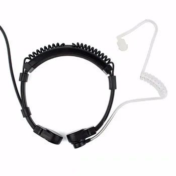 

PTT Earphones Throat Microphone Mic Earpiece For Baofeng UV-5R UV-5RE 12mm