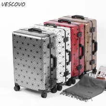 Vescovo2" 24" 2" 29 дюймов, винтажная Высококачественная дорожная сумка с алюминиевой рамой, Женский чемодан на колесиках, Спиннер, чемодан на колесиках