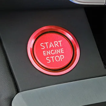 

Auto Engine Start Stop Button Ring Case for audi Q5 Q7 A8L A5 A6L A4L Sticker Circle Accessories Car Styling