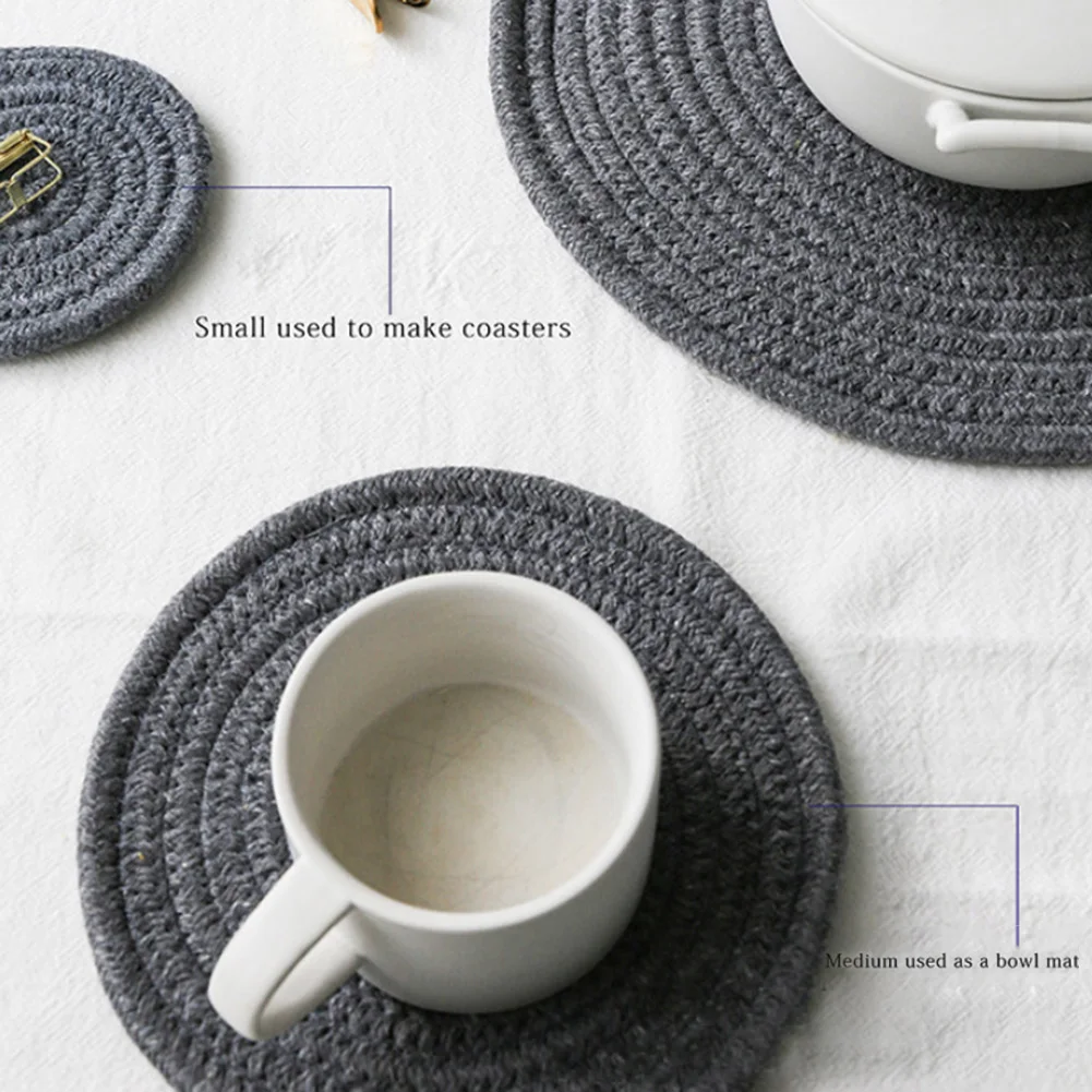 Хлопок Weaved жаростойкая чаша коврик Домашний белый фарфоровый ящик для яиц