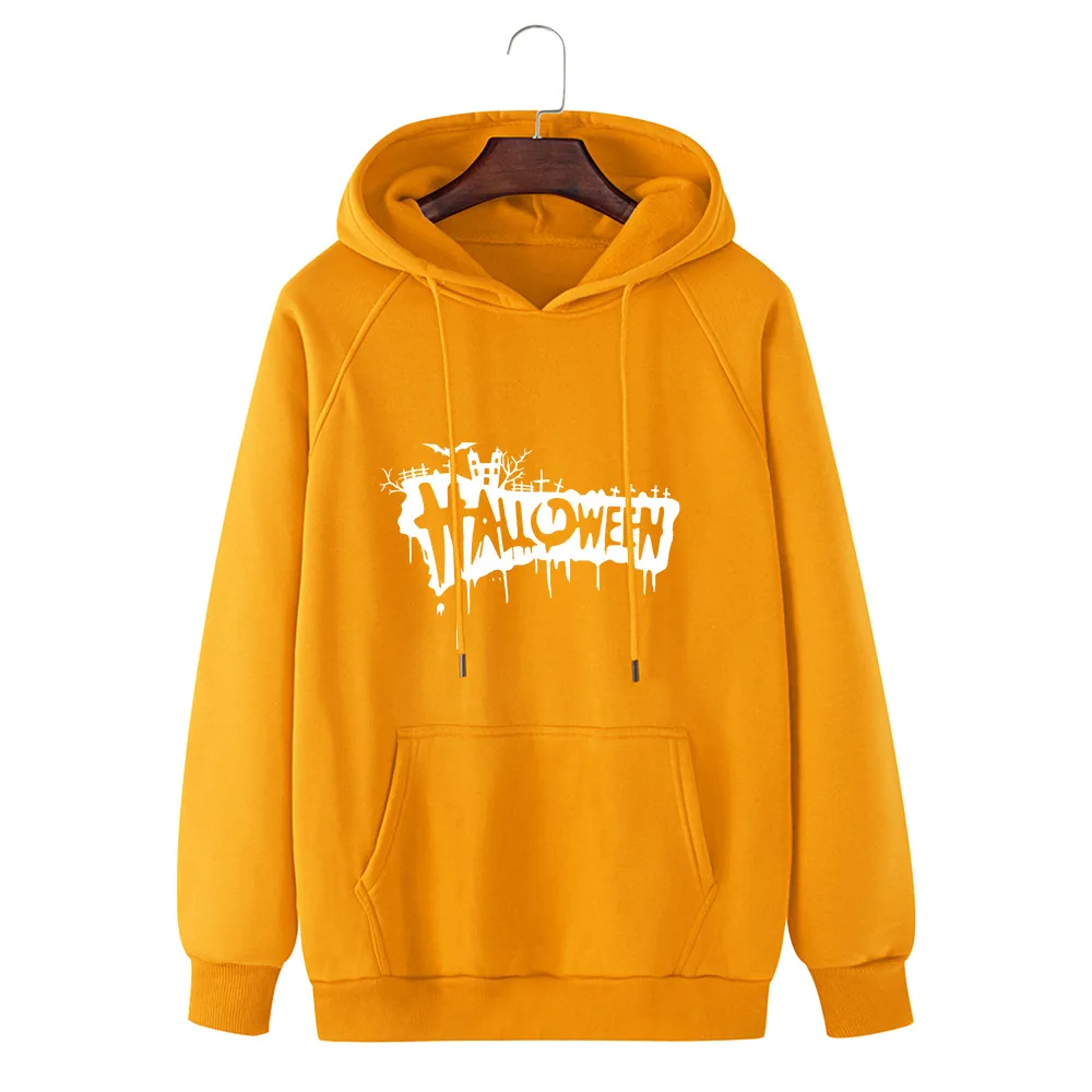 

Covrlge Autumn Winter Youth Leisure All-match Sweatshirt Halloween Creative English Printing Custom Tops Streetwear Male MWW281