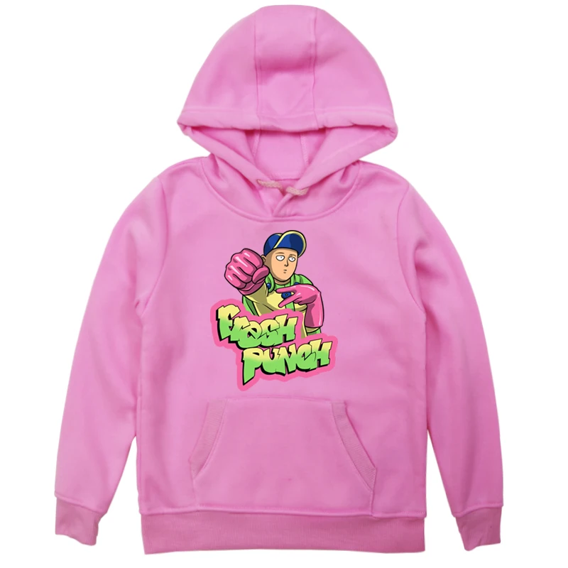 Hoodies 13 Новинка; толстовки для маленьких мальчиков и девочек с принтом «один удар»; сезон осень-зима; Детские Бархатные толстовки с капюшоном; толстовка с длинными рукавами; детская футболка; одежда - Цвет: Hoodies 13